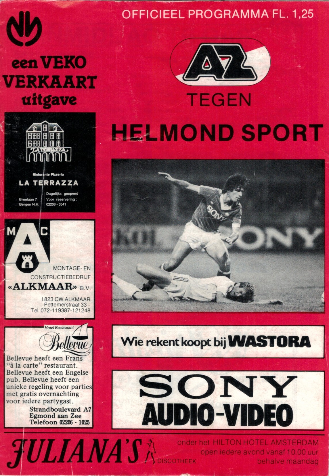 AZ Programma 18-sep-1983 Helmond Sport thuis